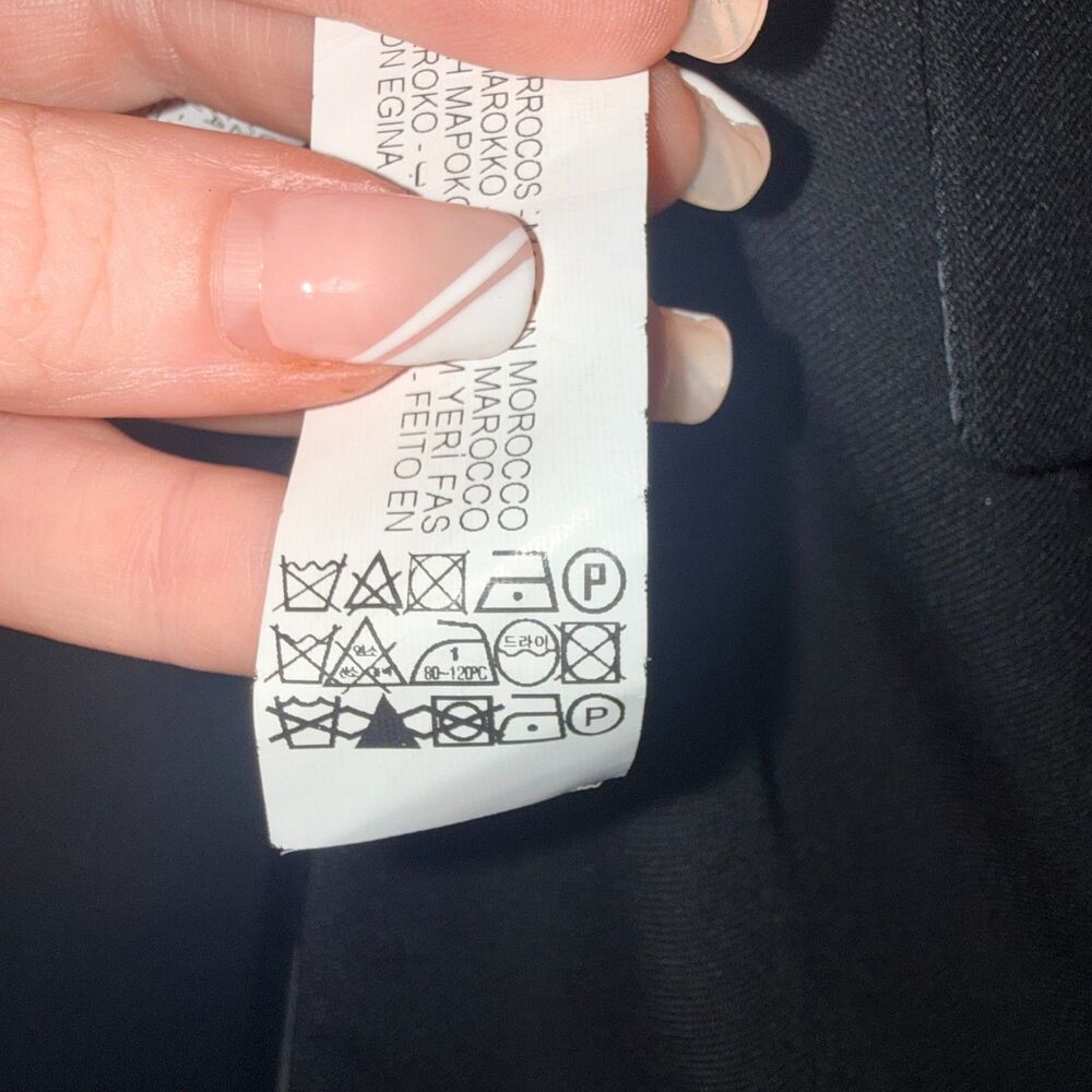 ZARA Structured Double Breasted Blazer With Gold Buttons - Black S - Picture 7 of 7